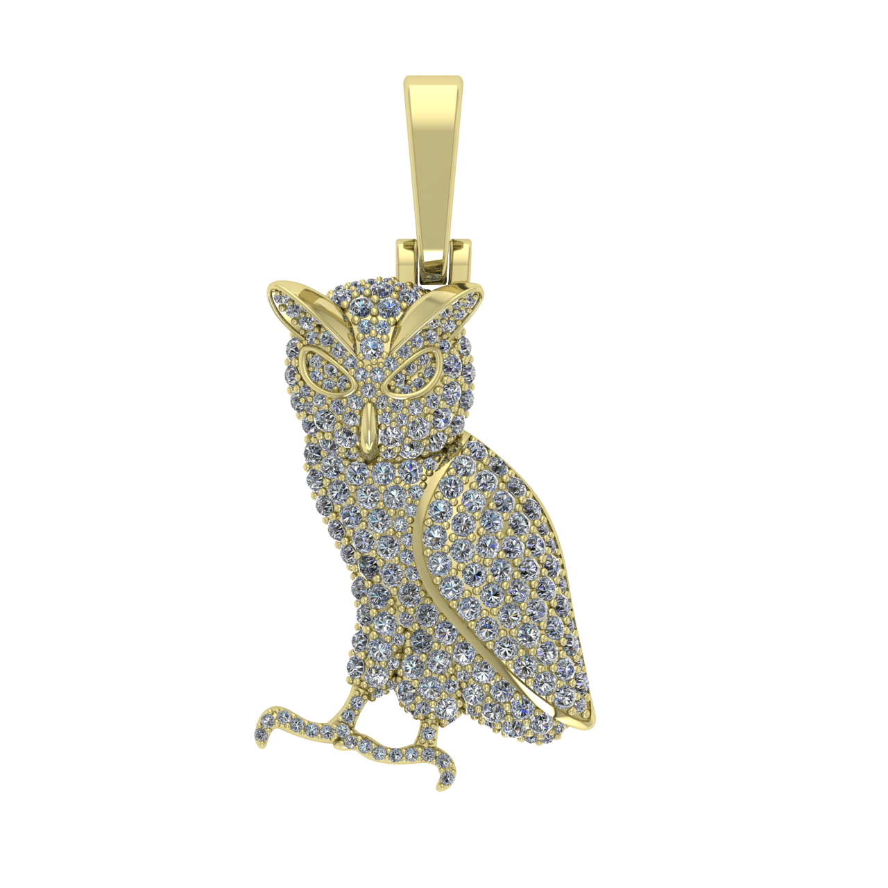 HIP-HOP ANIMAL  DIAMONDS  PENDANT